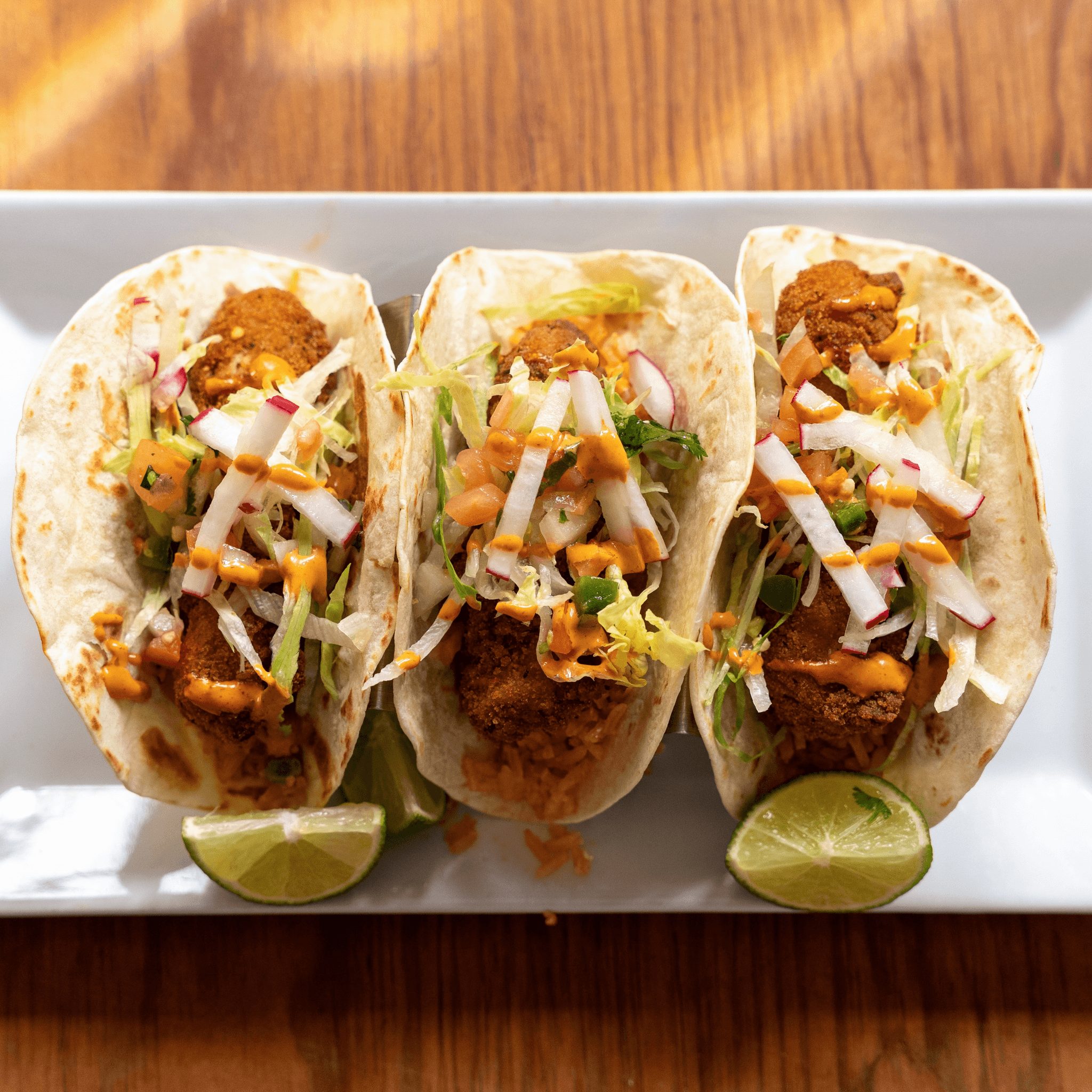 Pescado Empanizado Tacos.