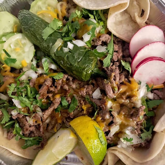 Bistec Tacos.