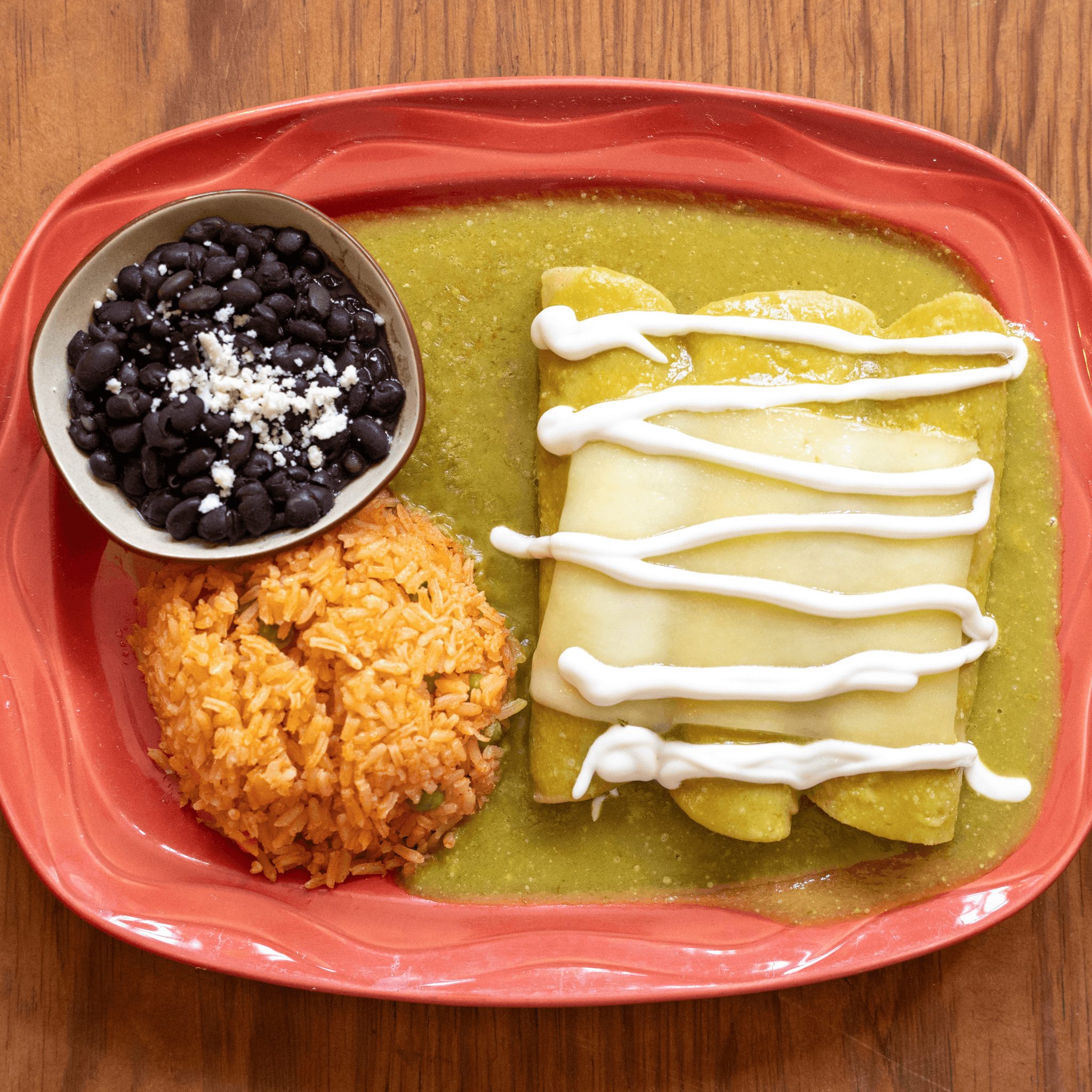 Enchiladas Suizas.