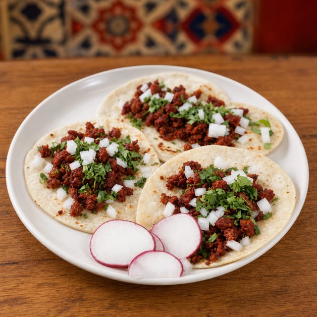 Chorizo Tacos.