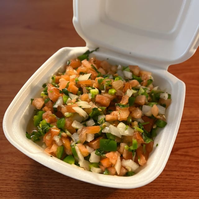 Pico De Gallo and Chips.